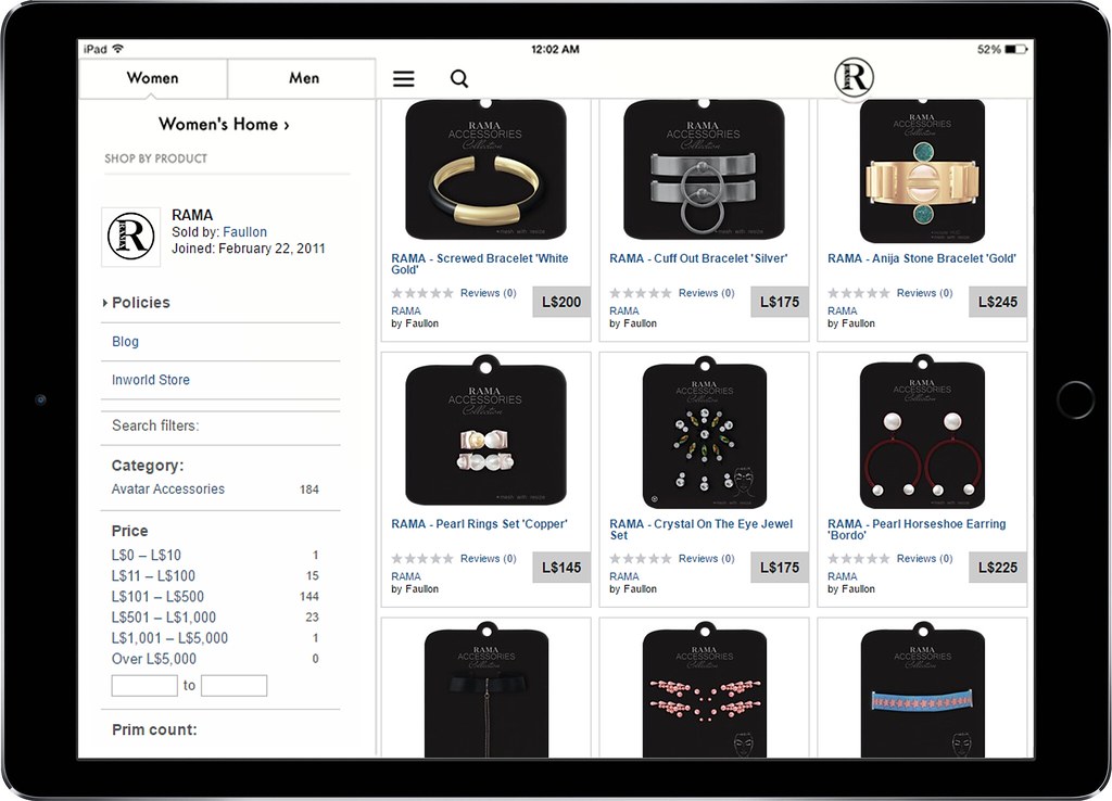 RAMA Accessories Collection Marketplace Update