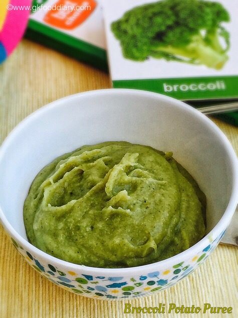 Broccoli Potato Puree For Babies Baby Food