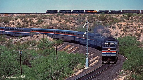 southernpacific sp passengertrain arizona spsunsetroute sunsetlimited sunset sunsetroute amtrak trains railroads desertrailroad amtk