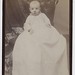Cabinet Card Wide-eyed Baby In Long Christening Gown Griffin&Schwab Pittston PA-1