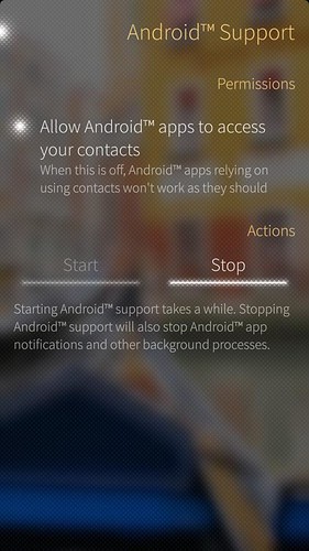 Settings→System→Android Support