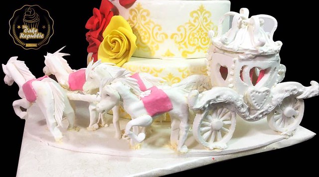 Wedding Horse Cart Cake by Adeel Naseer of The Cake Republic