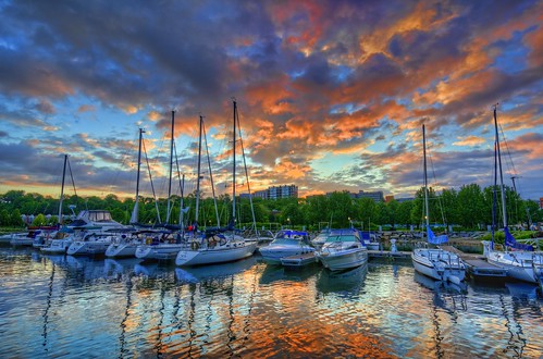 morning sky color clouds burlington marina docks sunrise boats dawn twilight vermont hdr highdynamicrange vt lakechamplain waterfrontpark