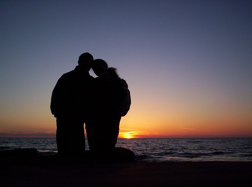 sunset lake ontario couple oswego