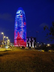 Torre Agbar al vespre