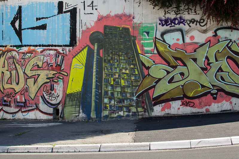 Genex Tower Graffiti