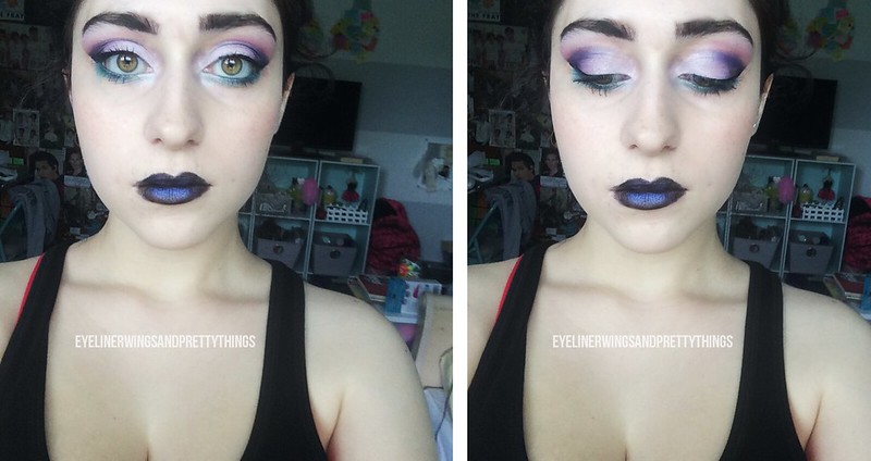 MOTD://  Purple & Aqua Pastel Goth Makeup Look // eyelinerwingsandprettythings
