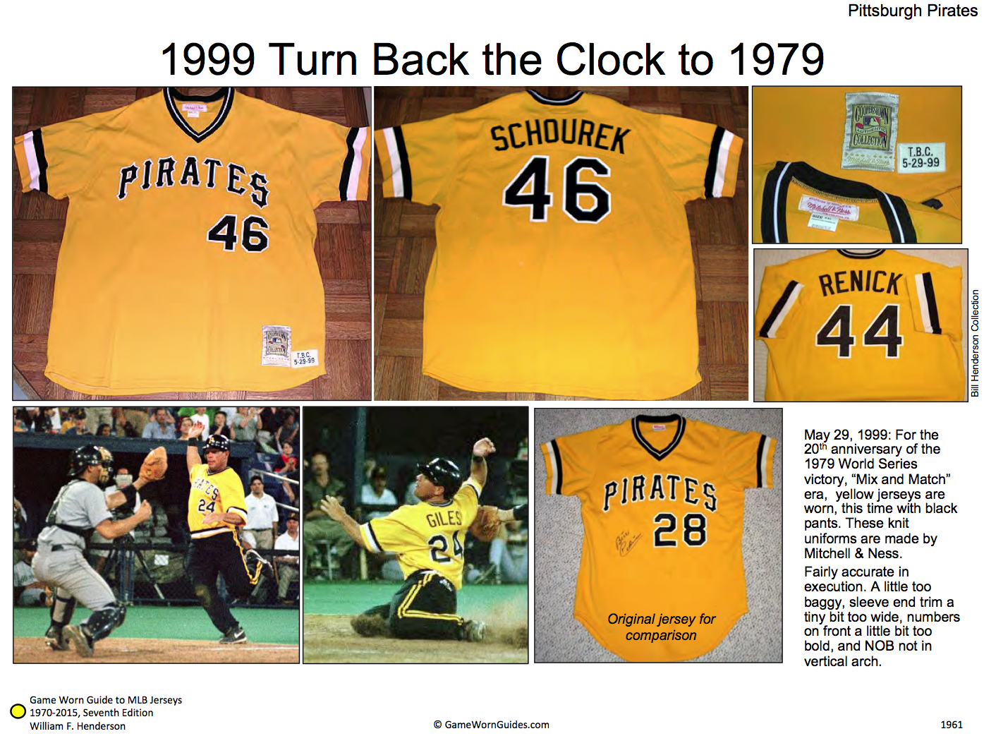 Pittsburgh Pirates Pinstripe Throwback Turn Back the Clock Jersey