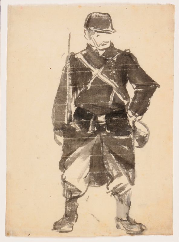 Chadel, Jules. Le soldat, 19e siècle (dernier quart) 20e siècle (1ère moitié)