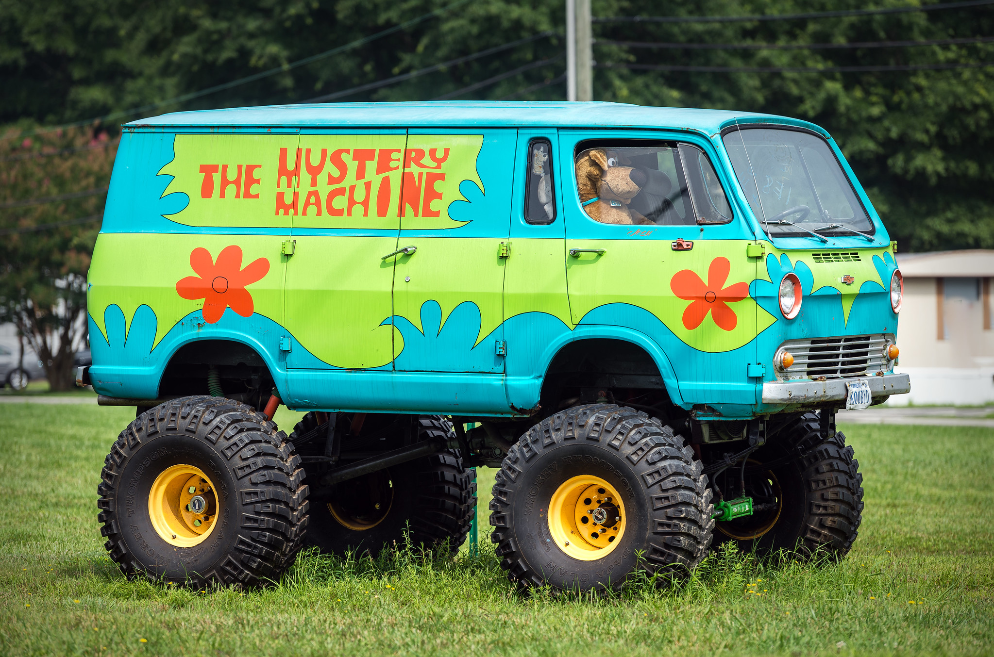 A Monster Truck Mystery Machine.