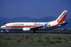 Air Europa (Andalucia) B737-3Y0 EC-GFU BCN 18/08/1998