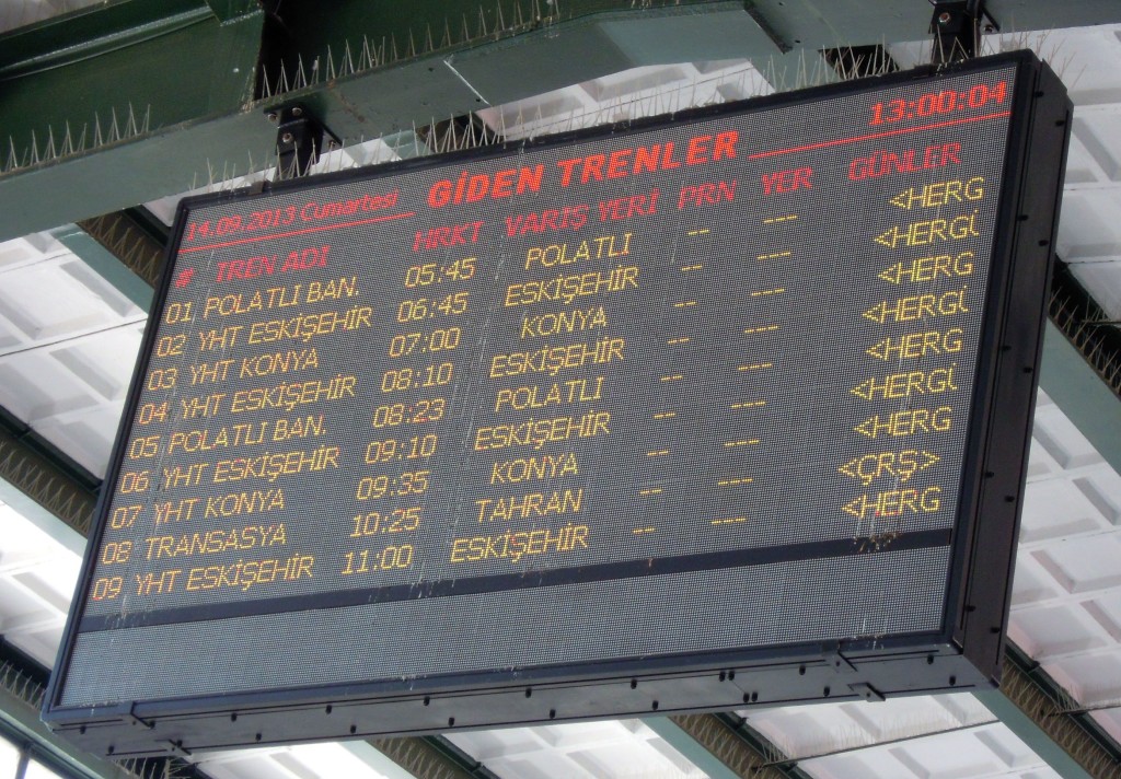 列車時刻表