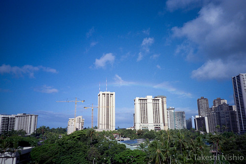 rainbow over Ainahau Triangle