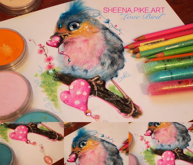 "LOVE BIRD" Sheena Pike Art