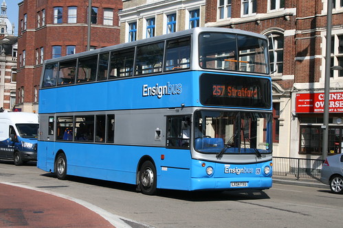 Ensignbus 159 on Route 257, Stratford