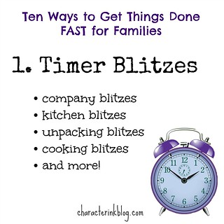 Ten Ways to Get Things Done FAST for Families (1) Timer Blitzes