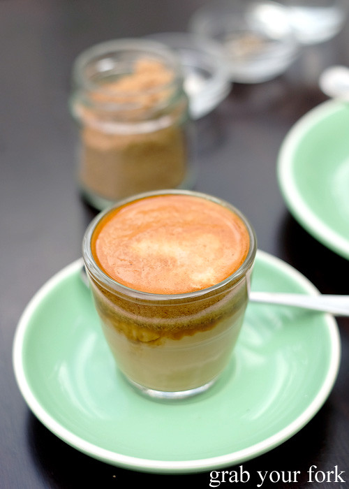 Piccolo latte at Cafe Oratnek, Redfern