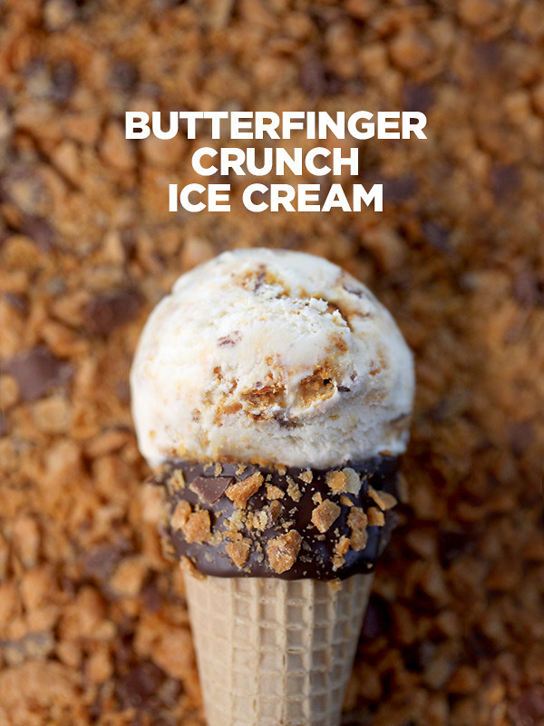 Butterfinger Ice Cream Cone
