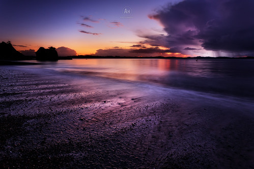 autumn sunset sea newzealand seascape storm sunrise landscape island islands evening bay north nz peninsula 2015