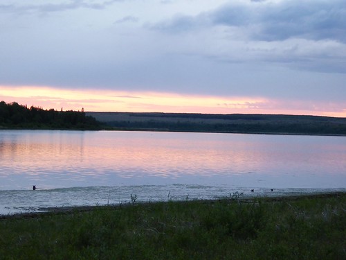 camping sunset lake canada nature alberta northbucklake