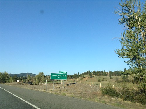 sign montana intersection jeffersoncity i15 biggreensign freewayjunction
