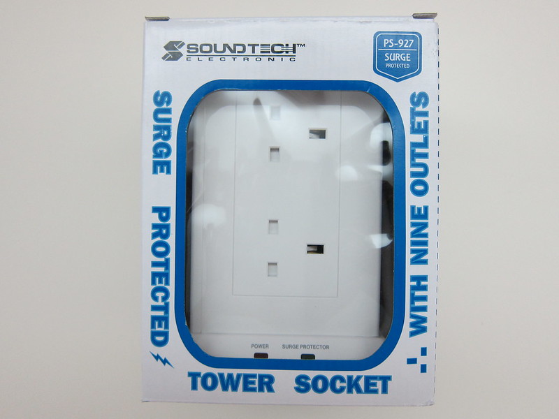SoundTeoh Tower Socket With 9 Outlets - Box Front