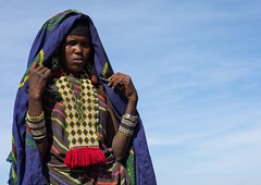 Portrait of an Issa tribe woman with a beaded necklace, Afar region, Yangudi Rassa National Park, Ethiopia
