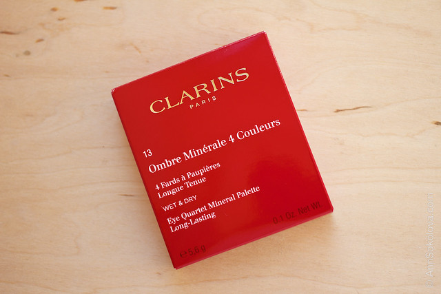 01 Clarins #13 Skin Tones Eye Quartet Mineral Palette Long Lasting Wet & Dry
