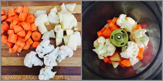 Mashed Vegetables for Babies - step 1