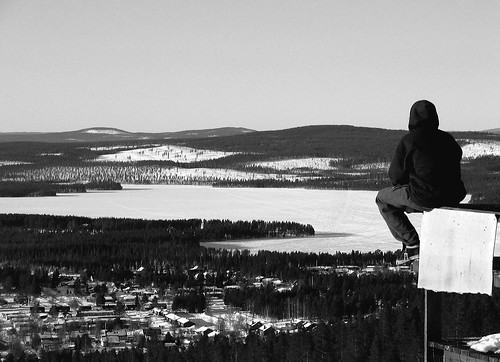 winter boy blackandwhite bw canon landscape is view sweden powershot scandinavia s2 norrland josse västerbotten malå photofans hittaintressanta fridagruffman