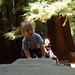 nick, exploring the redwood benches in the la honda play bowl   dscf8685