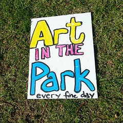 #artinthepark gathering in Pioneer Reserve (opposite Freo Train Stn) every sunny day. hang out, make stuff and chat, grassroots community style: lovely.