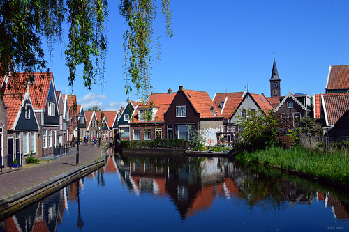 holland river landscape town europa europe pretty pueblo paisaje holanda marino volendam holand