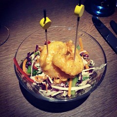 Asya Salatası - Atom Karides gezi İstanbul garlic restaurant & bar