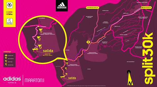 split adidas 30K mapa ruta