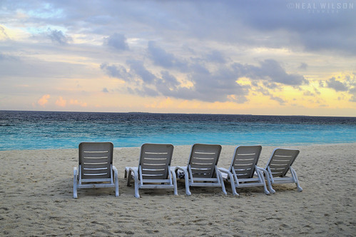 beach sunbeds sea seascapes ocean indianocean maldives themaldives holidays vacation empty dusk sunsets tropicalbeach nikon d3200