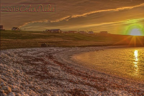 sunset shetland cullivoe