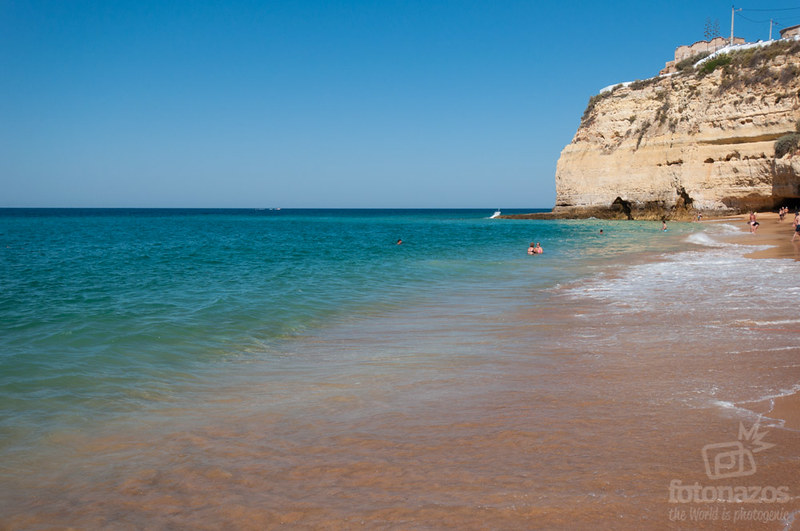 La Playa de Carvoeiro en el Algarve