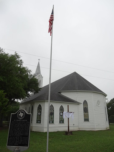 chfstew texas txlavacacounty nationalregisterofhistoricplaces nrhpsouth americanflag historicmarker church