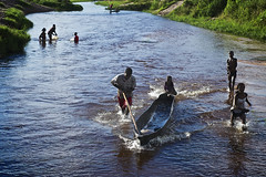 Fishermen, Limulunga, Barotseland, Zambia