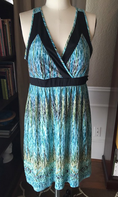 Teal and Mint Summer Dress - Before