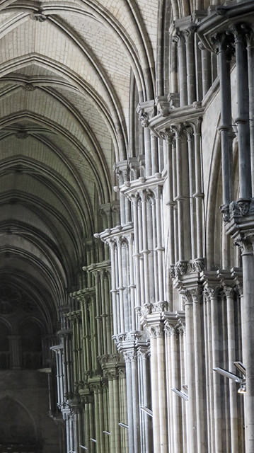 Rouen's Cathedral Interior is a Study in Grey