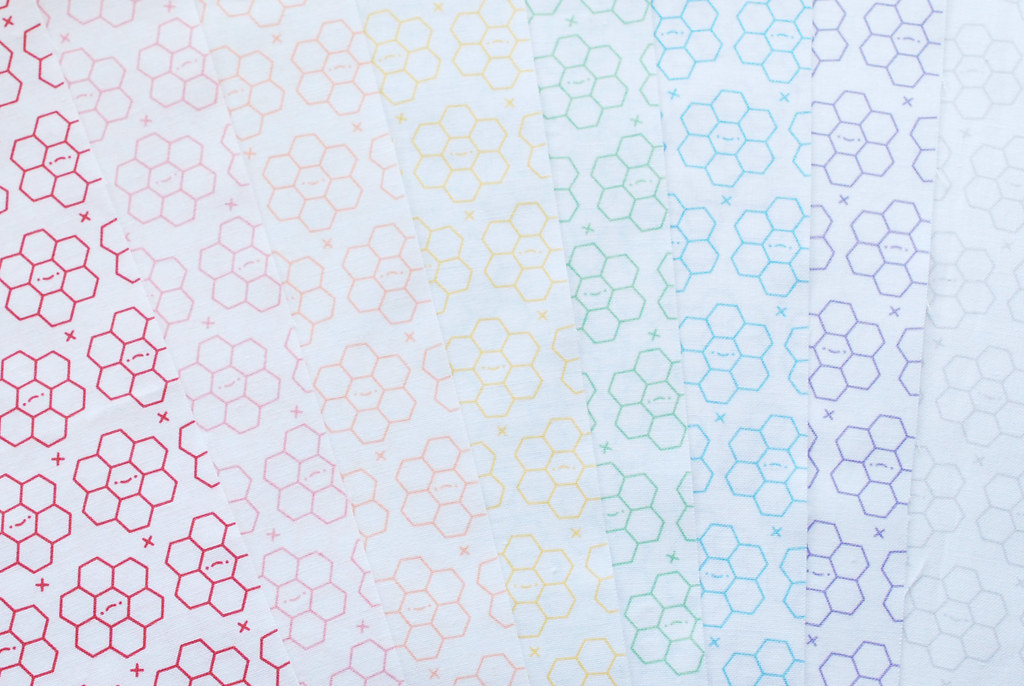 Hexagon Tinies // Spoonflower Fabric Collection