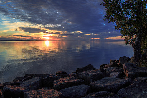 sunset se schweden västragötalandslän