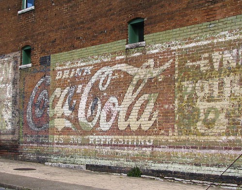 Faded Coca-Cola sign
