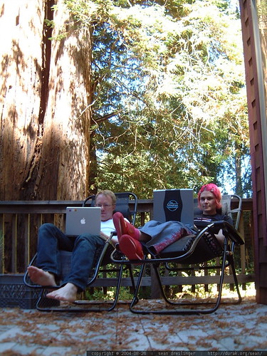 austin and rachel telecommuting from la honda redwoods   dscf8896