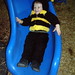 bumblebee nick on the slides at the la honda halloween festival   dscf0239