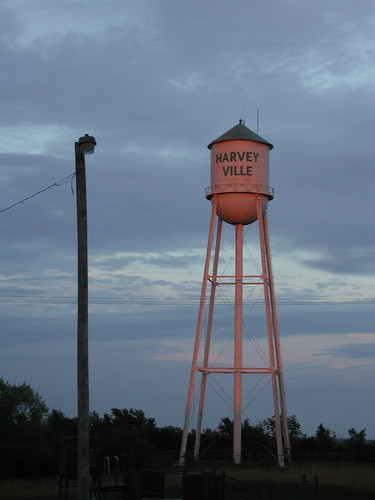 sunset watertower harveyville