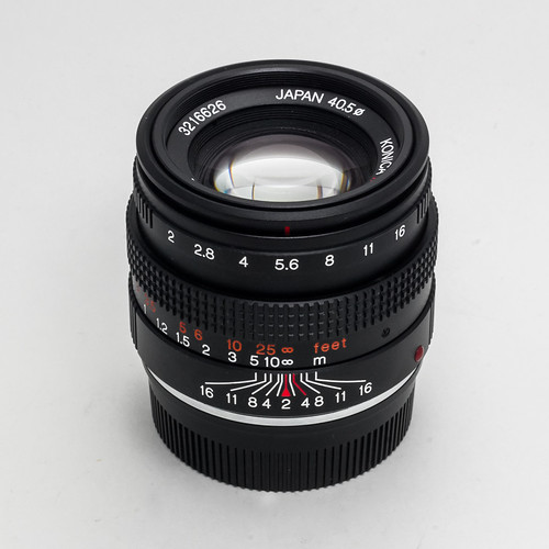 tokinon 50/1,4 - Standard Lens collection. : KONICA M-HEXANON LENS 