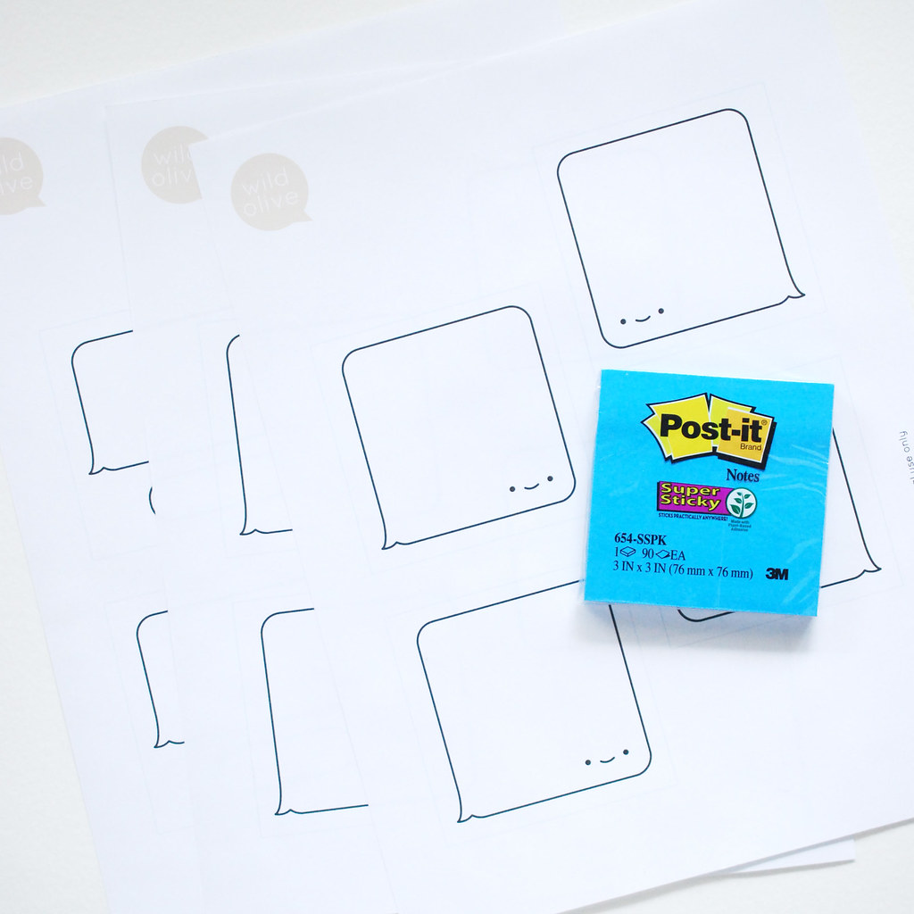 Printable iMessage Sticky Notes